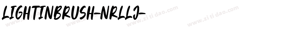 LightInBrush-nRLlJ字体转换 LightInBrush-nRLlJ字体转换