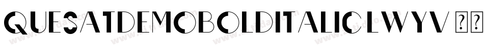 QuesatDemoBoldItalic-lWYV字体转换