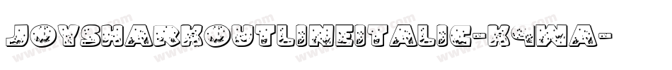 JoySharkOutlineItalic-K9wA字体转换