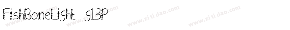 FishBoneLight-g13P字体转换