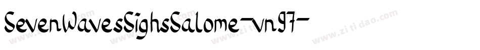 SevenWavesSighsSalome-vn97字体转换