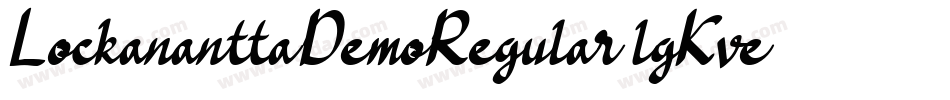 LockananttaDemoRegular-lgKve字体转换