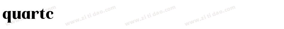 quartc字体转换