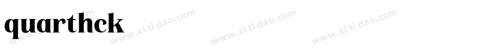 quarthck字体转换