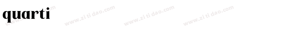 quarti字体转换