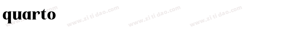 quarto字体转换