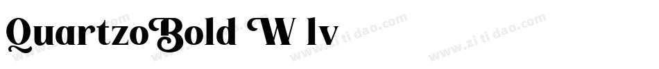 QuartzoBold-W9lv字体转换