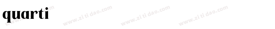 quarti字体转换