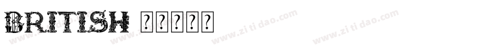 British字体转换