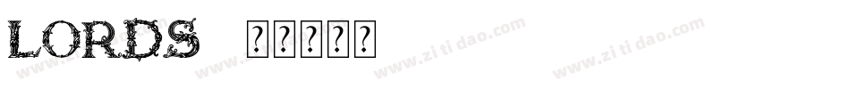 LORDS3字体转换