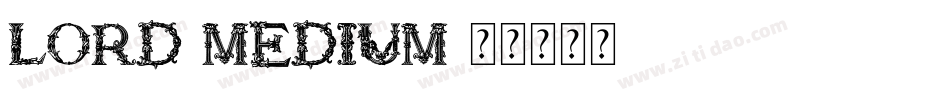 Lord-Medium字体转换