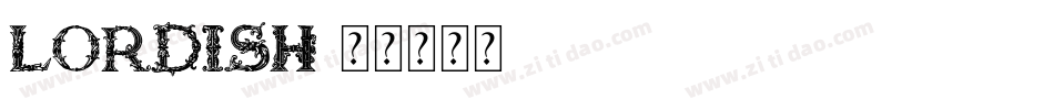 Lordish字体转换