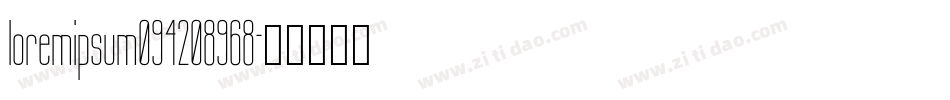 loremipsum094208968字体转换