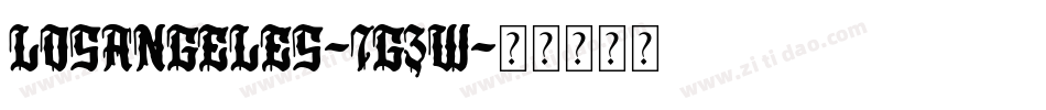 LosAngeles-7g3w字体转换