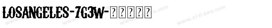LosAngeles-7g3w字体转换