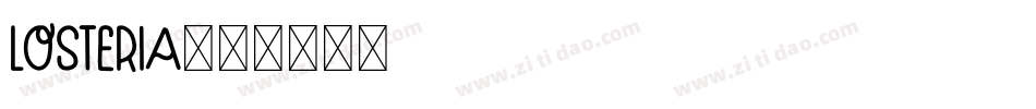 Losteria字体转换