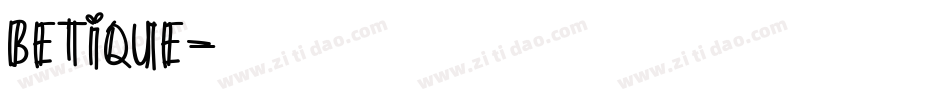Betique字体转换