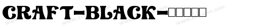 Craft-Black字体转换