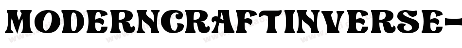 ModernCraftInverse-6Pwx字体转换
