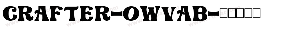 Crafter-owvaB字体转换