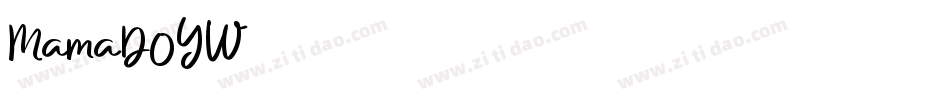 Mama-D0YW字体转换