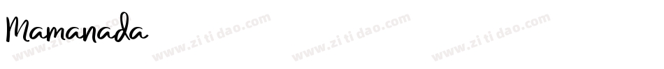 Mamanada字体转换