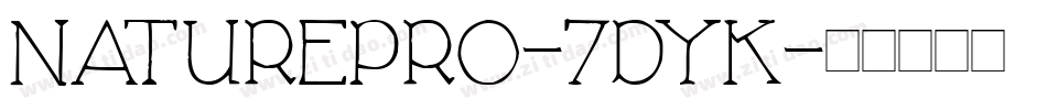NaturePro-7DYK字体转换