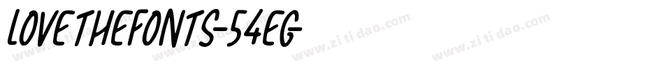 LoveTheFonts-54eG字体转换