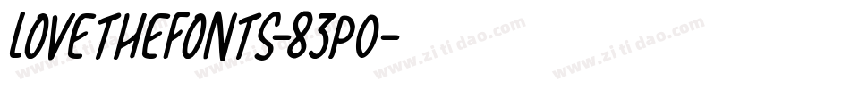 LoveTheFonts-83P0字体转换