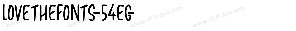 LoveTheFonts-54eG字体转换