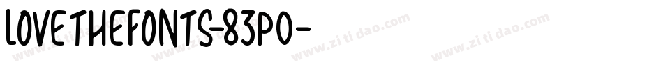 LoveTheFonts-83P0字体转换