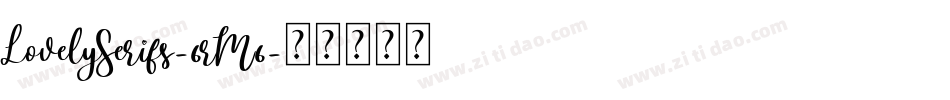 LovelySerifs-6rM6字体转换