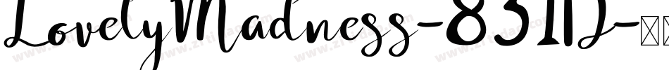 LovelyMadness-831D字体转换