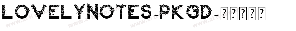 LovelyNotes-pKgd字体转换