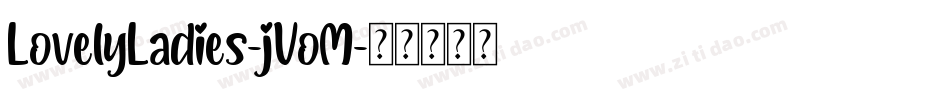 LovelyLadies-jVoM字体转换
