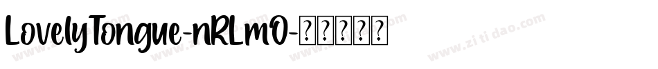 LovelyTongue-nRLmO字体转换
