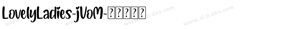 LovelyLadies-jVoM字体转换