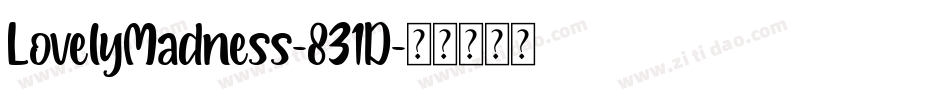 LovelyMadness-831D字体转换