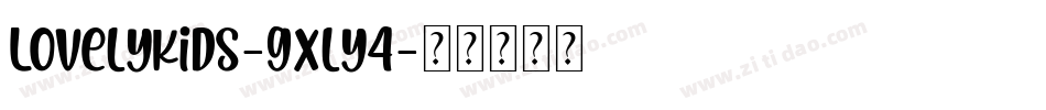 LovelyKids-gxly4字体转换
