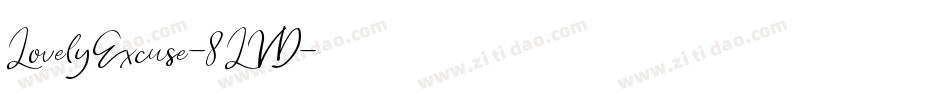 LovelyExcuse-8LVD字体转换