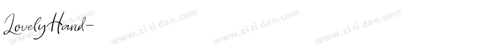 LovelyHand字体转换
