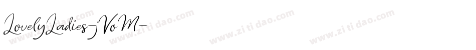 LovelyLadies-jVoM字体转换