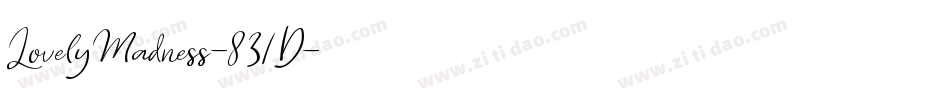 LovelyMadness-831D字体转换