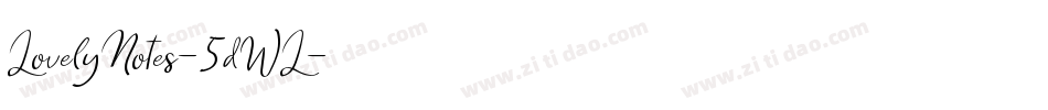 LovelyNotes-5dWL字体转换