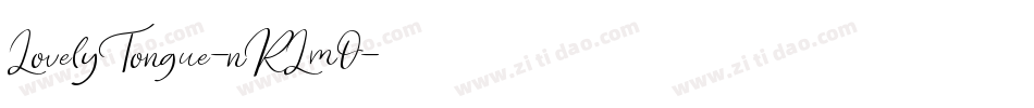 LovelyTongue-nRLmO字体转换