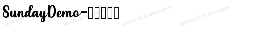 SundayDemo字体转换