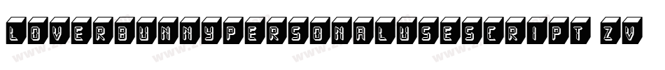 LoverbunnypersonaluseScript-ZVy8x字体转换