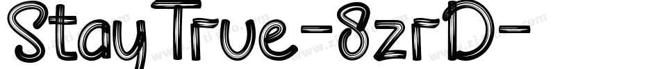 StayTrue-8zrD字体转换