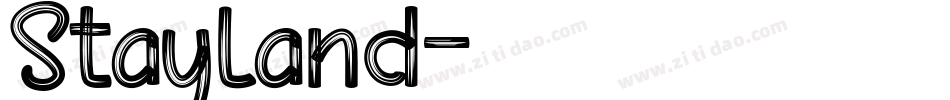 Stayland字体转换