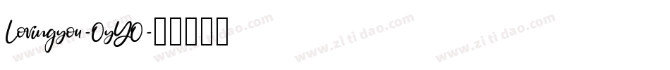 Lovingyou-OyYO字体转换